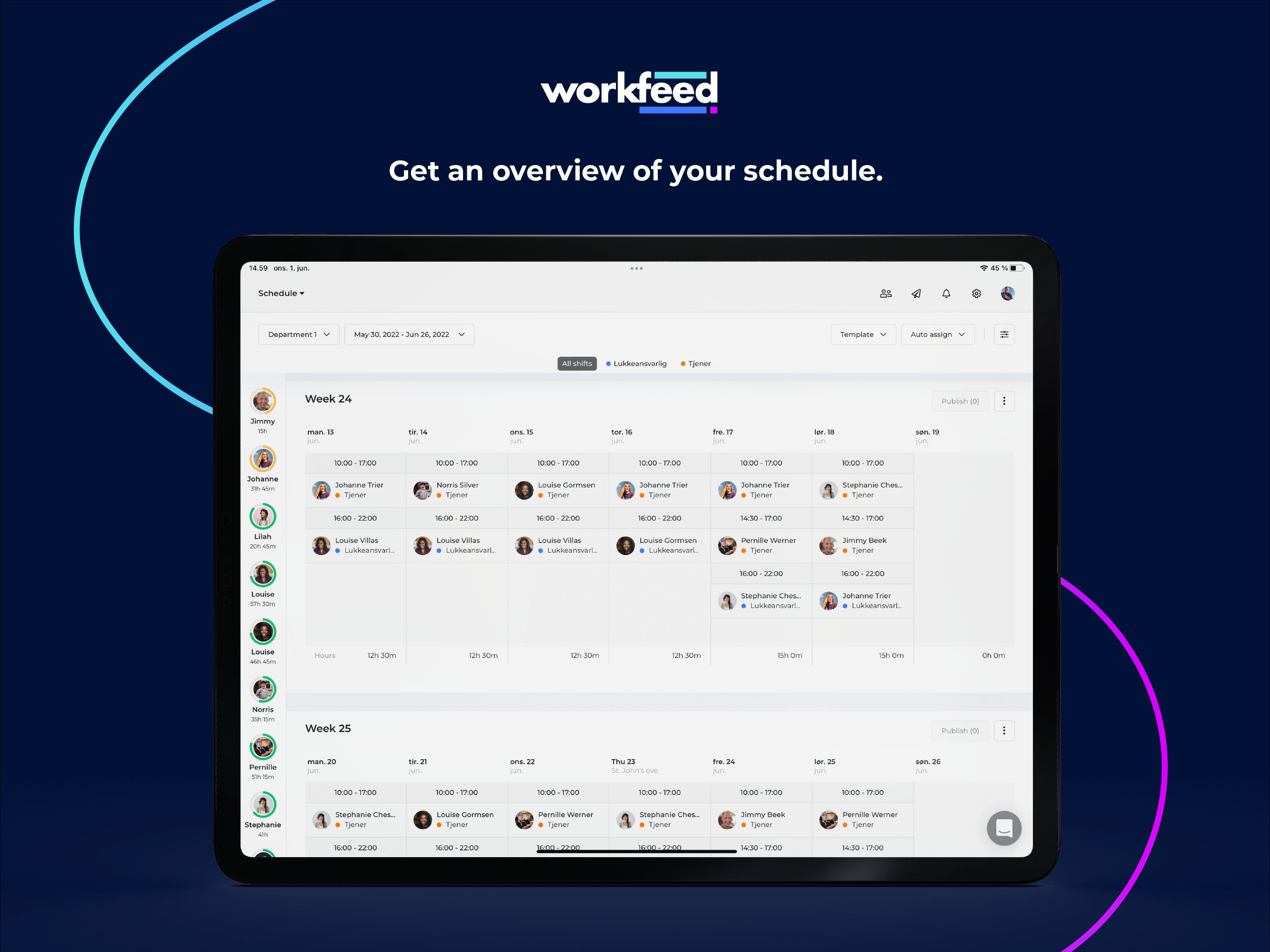Workfeed Screenshot 1