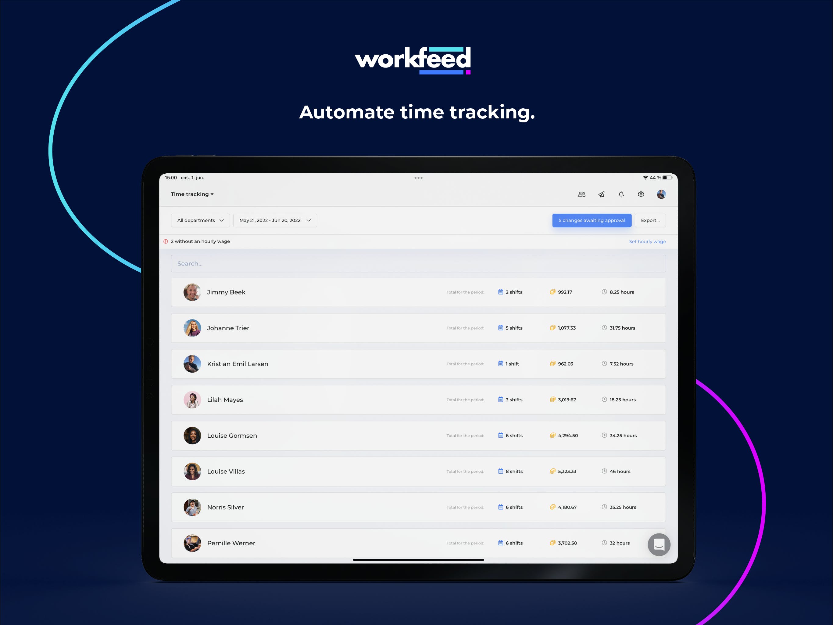 Workfeed Screenshot 2