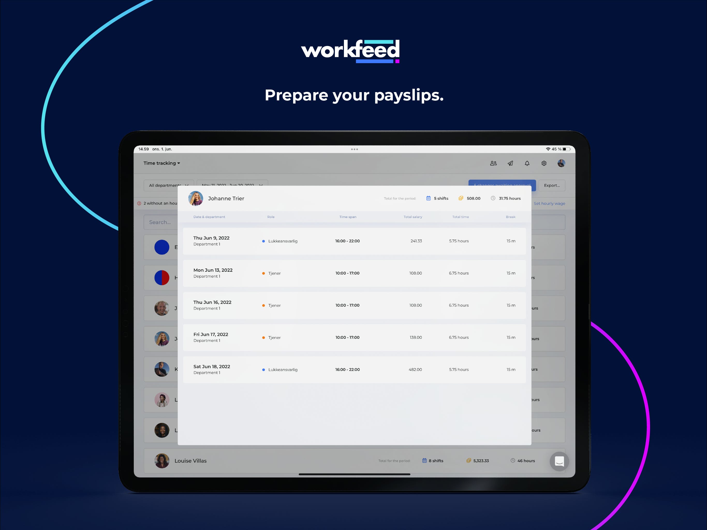 Workfeed Screenshot 3