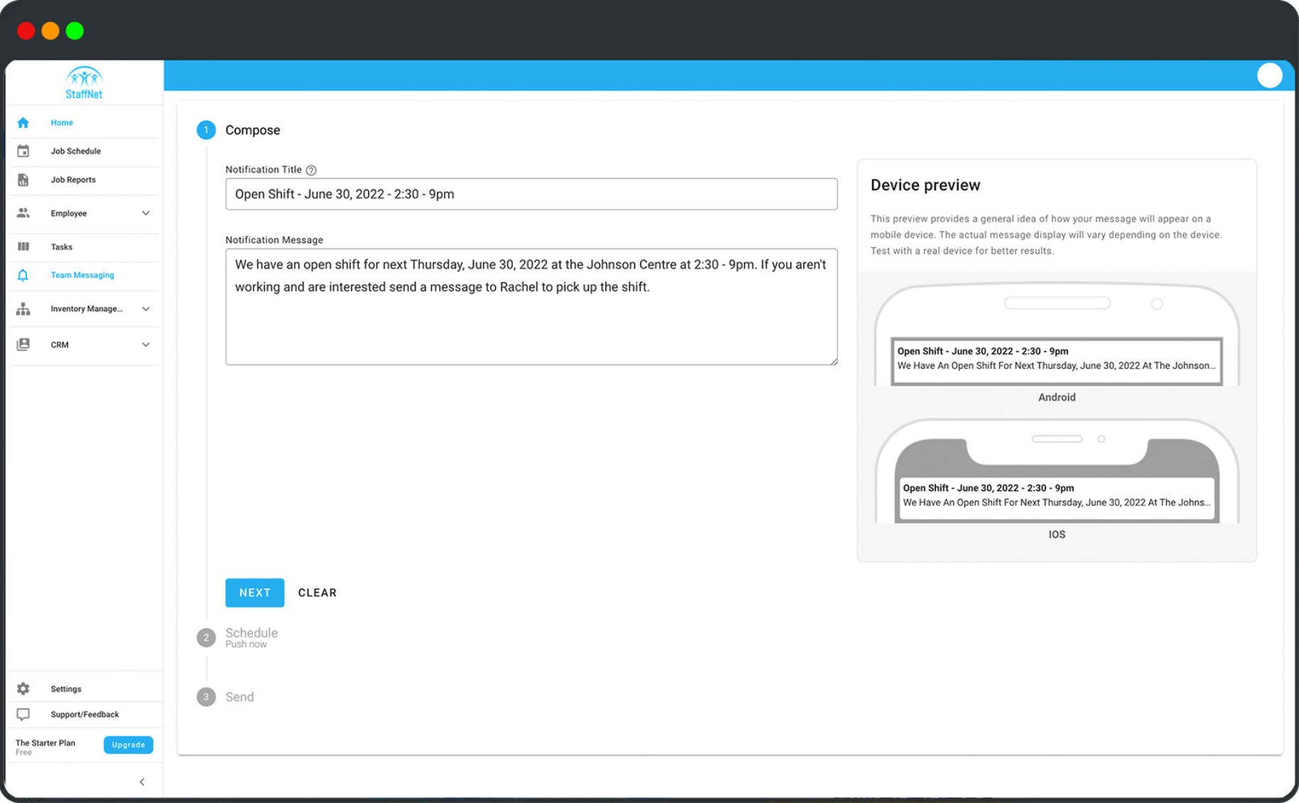 StaffNet Screenshot 2