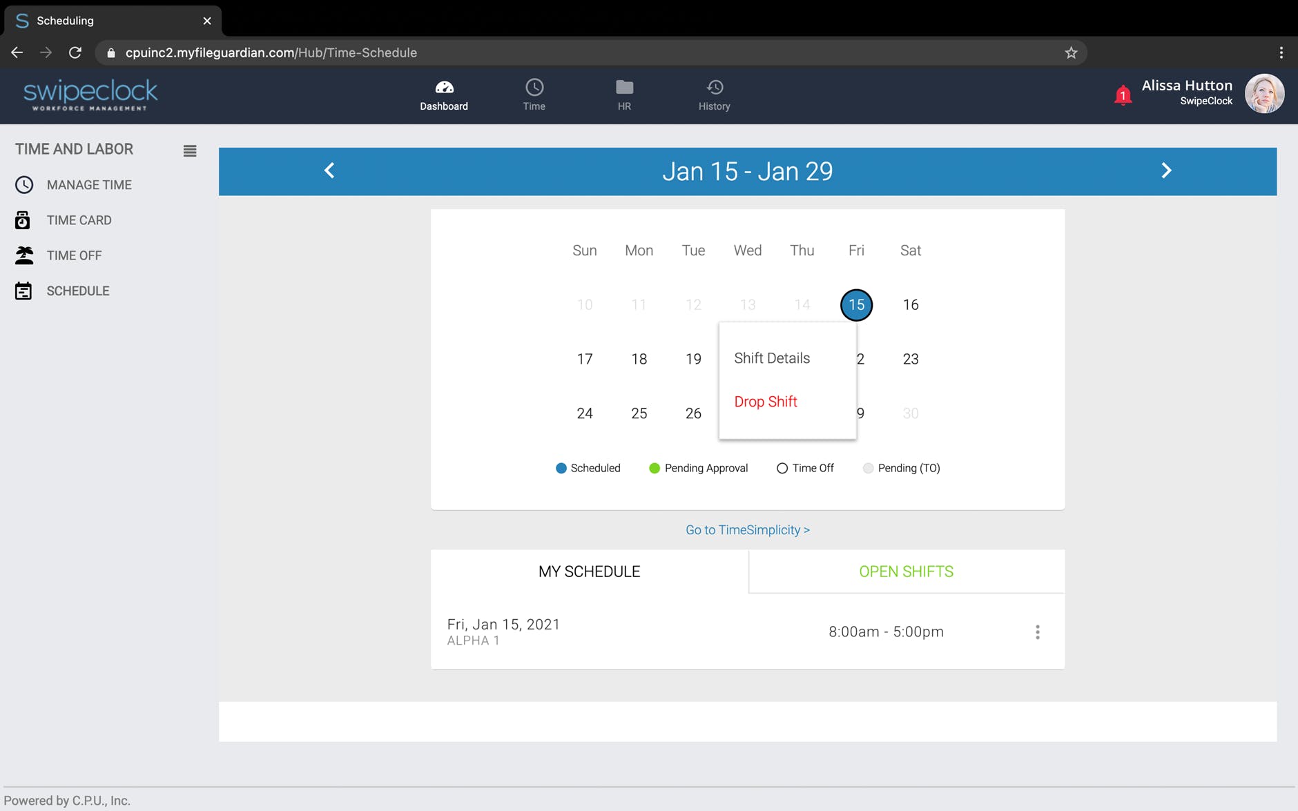 WorkforceHub Time & Attendance Screenshot 2