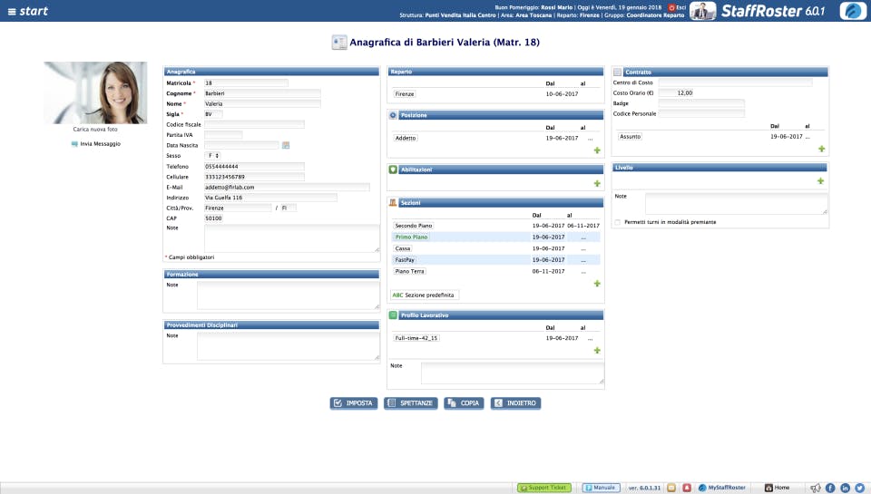 StaffRoster Screenshot 1