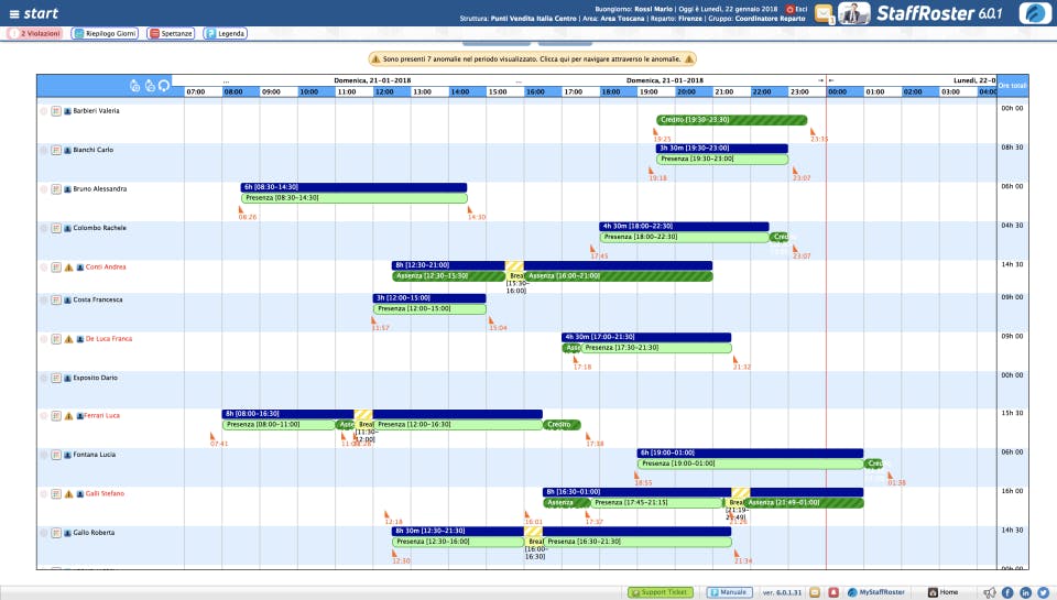 StaffRoster Screenshot 3