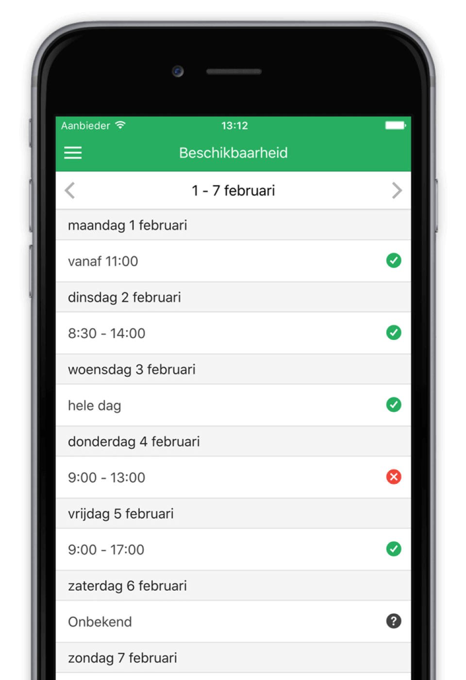 Werktijden.nl Screenshot 1