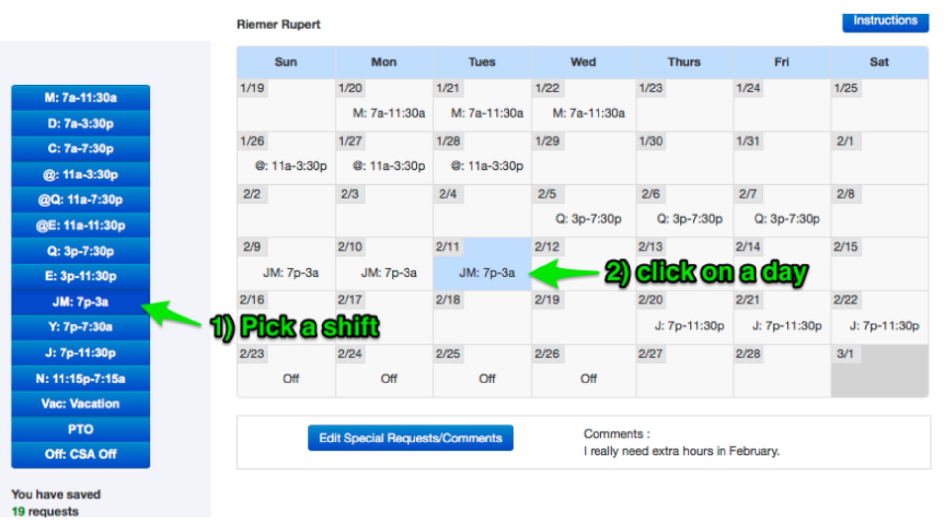 Core Schedule Screenshot 4