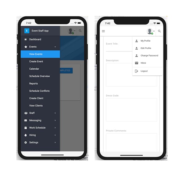 Event Staff App Screenshot 1
