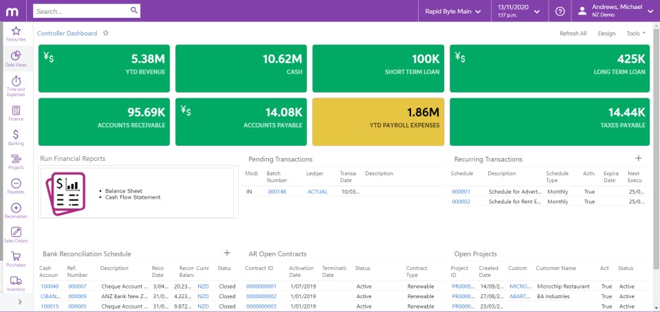MYOB Advanced Business Screenshot 2