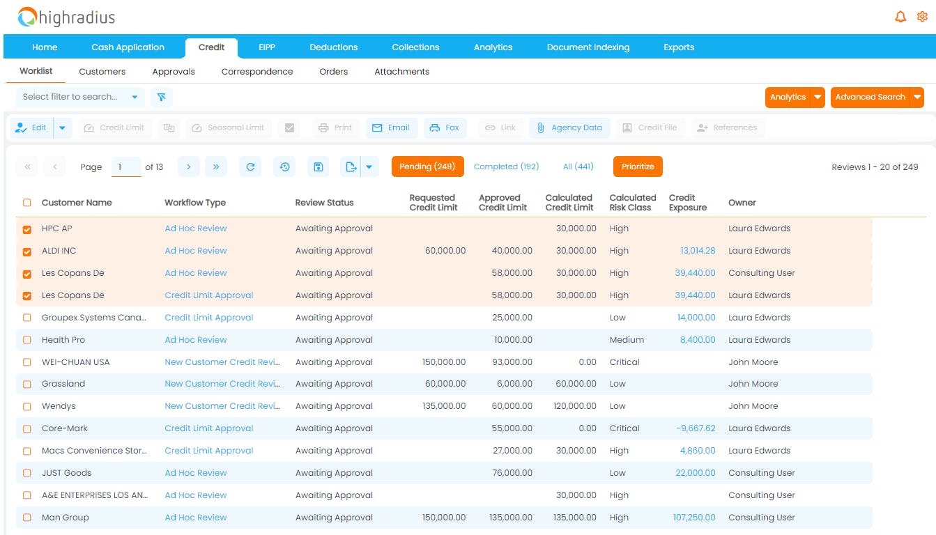 Integrated Receivables Screenshot 1