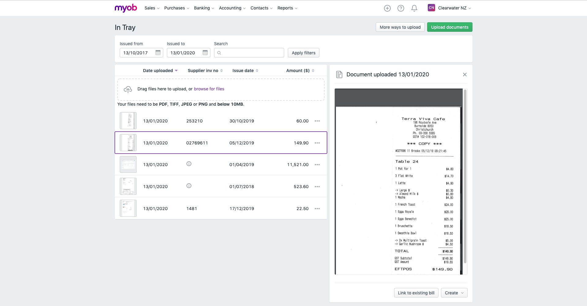 MYOB Business Screenshot 4