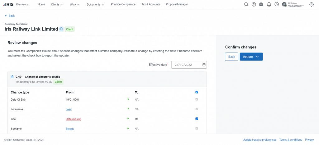 IRIS Accountancy Suite Screenshot 3