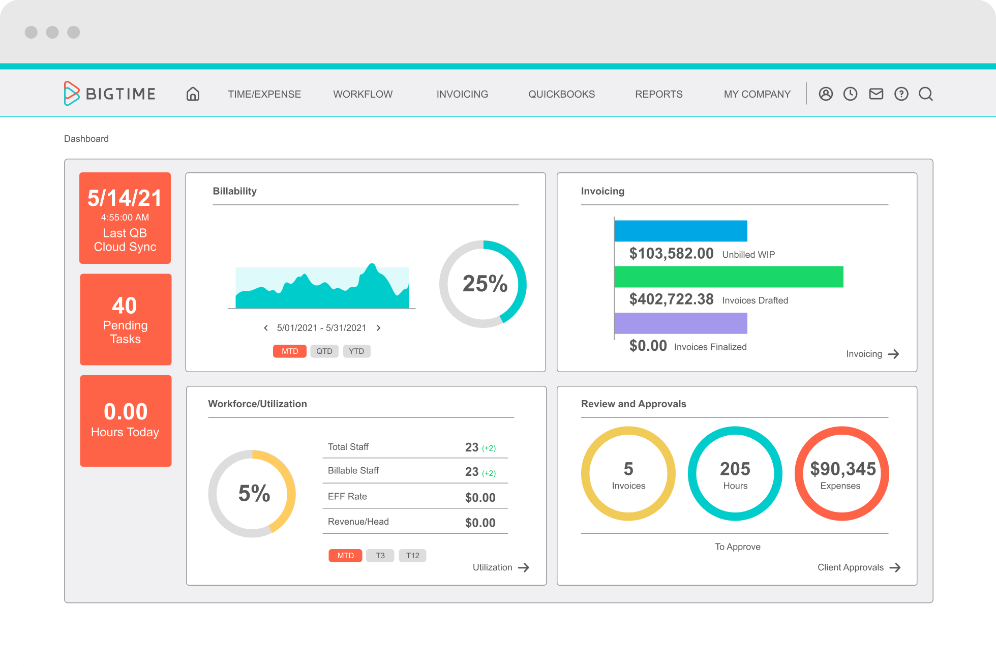 BigTime Software Screenshot 1
