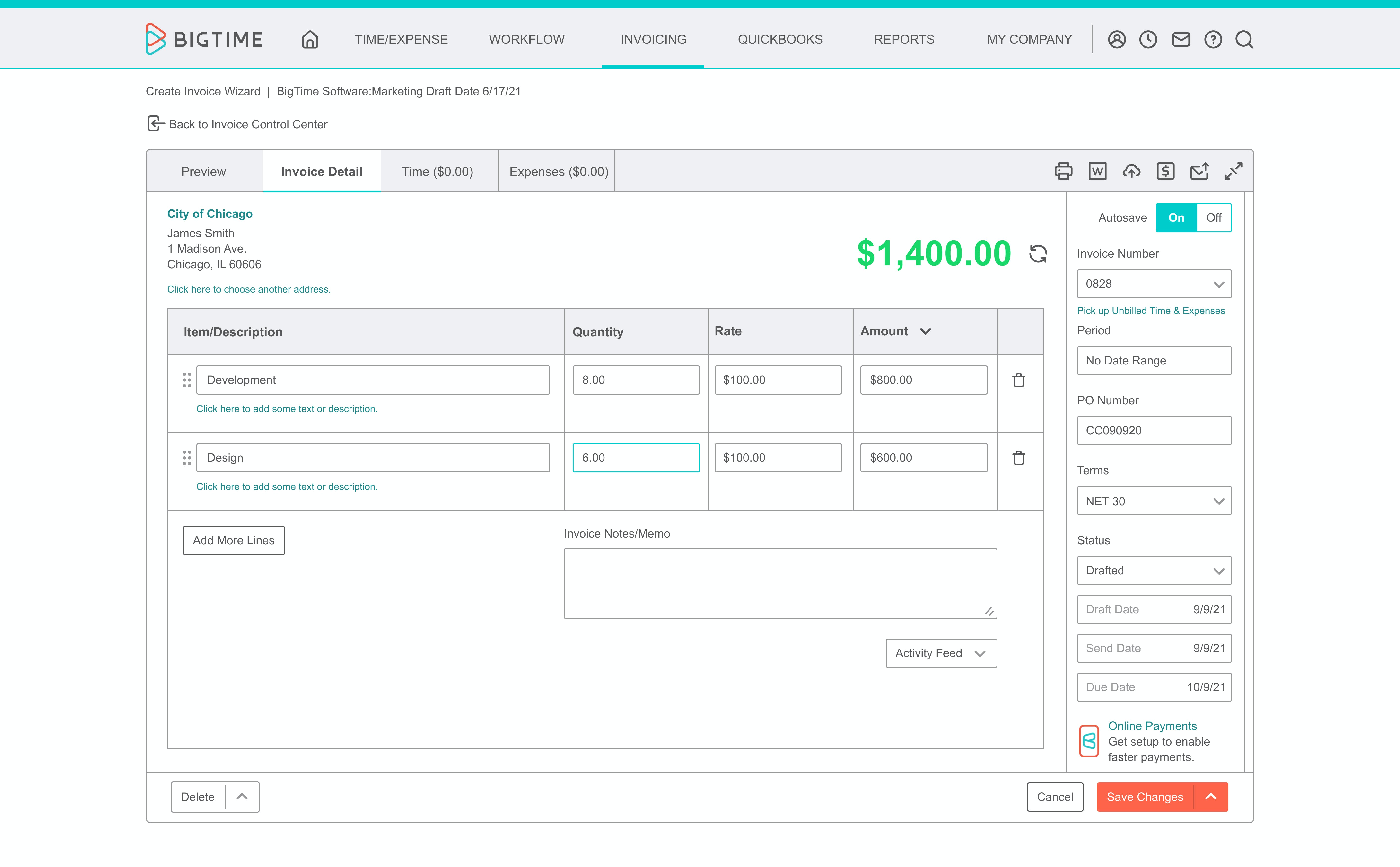 BigTime Software Screenshot 3