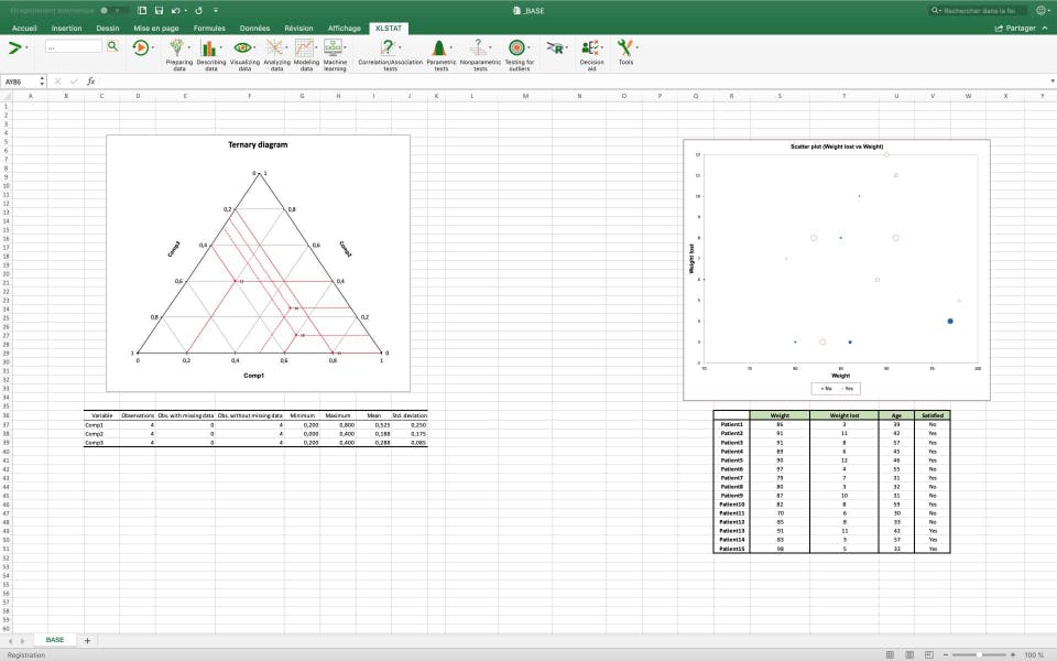 XLSTAT Screenshot 2