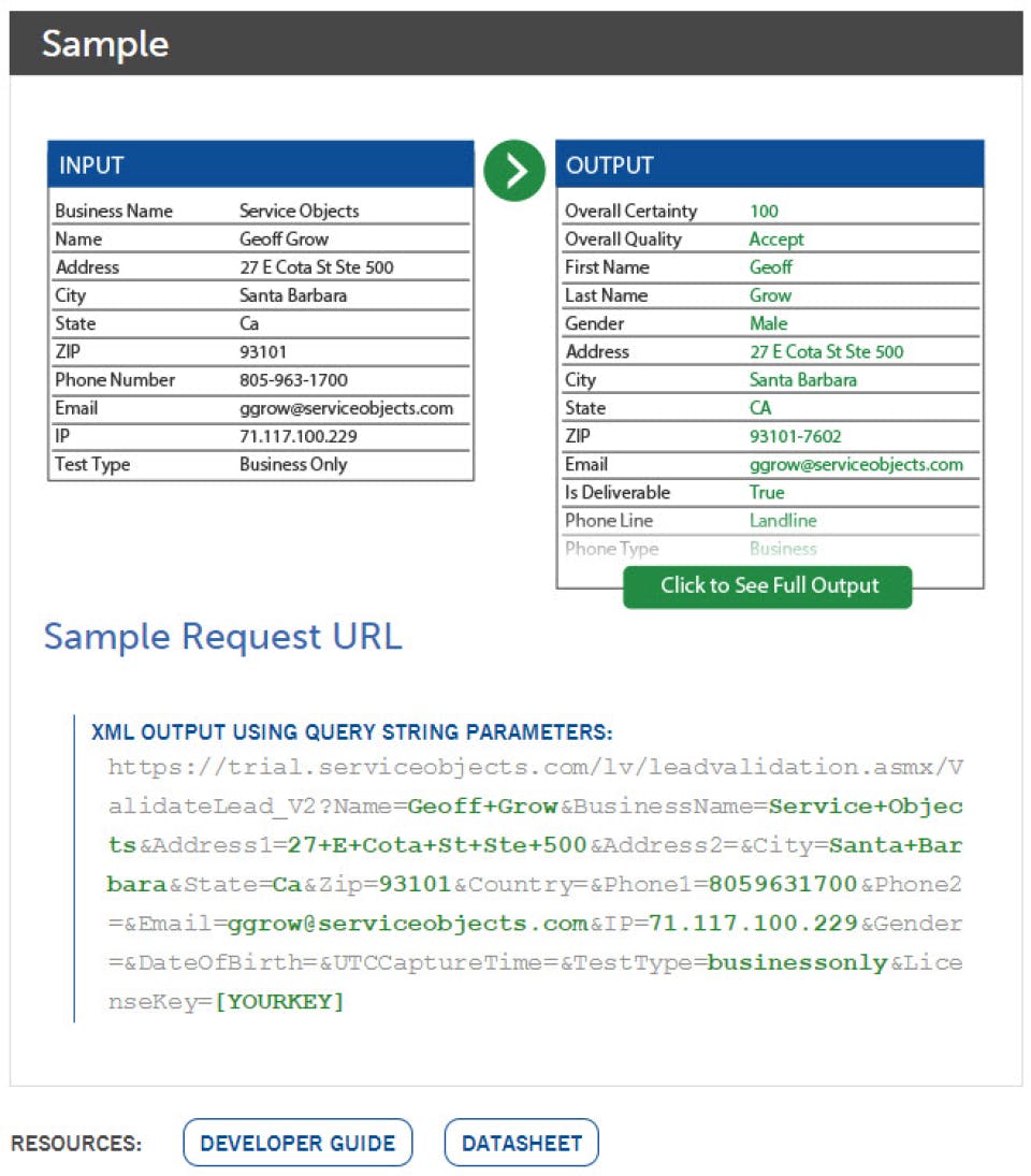 DOTS Lead Validation Screenshot 2