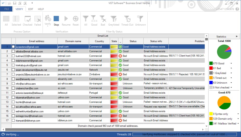 Business Email Verifier Screenshot 1