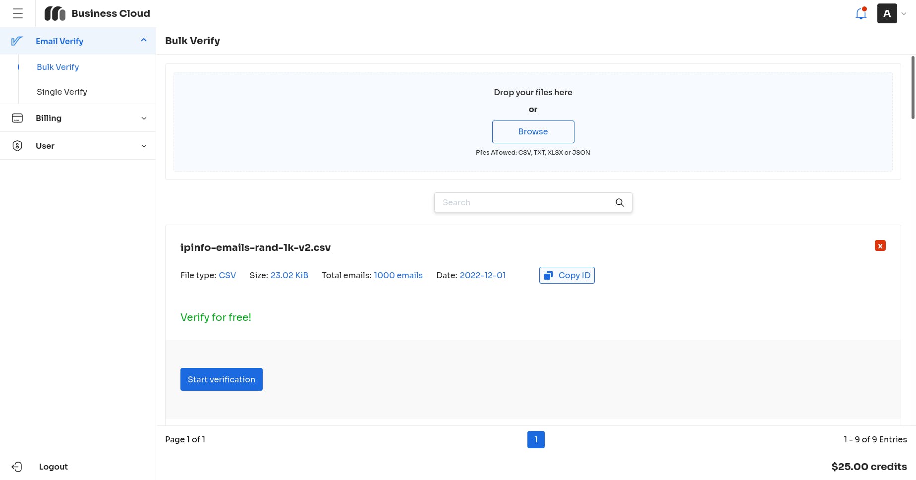 Email Verify Screenshot 2