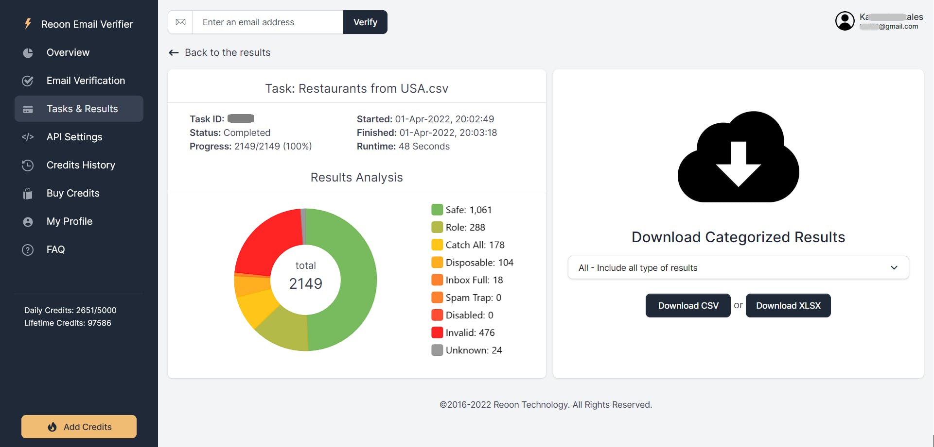 Reoon Email Verifier Screenshot 4
