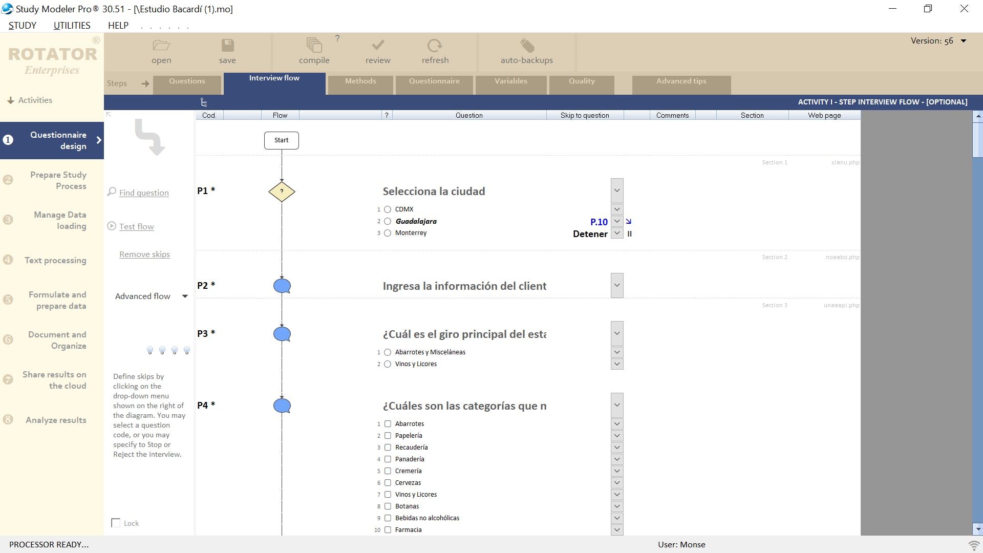 Rotator Survey Screenshot 3
