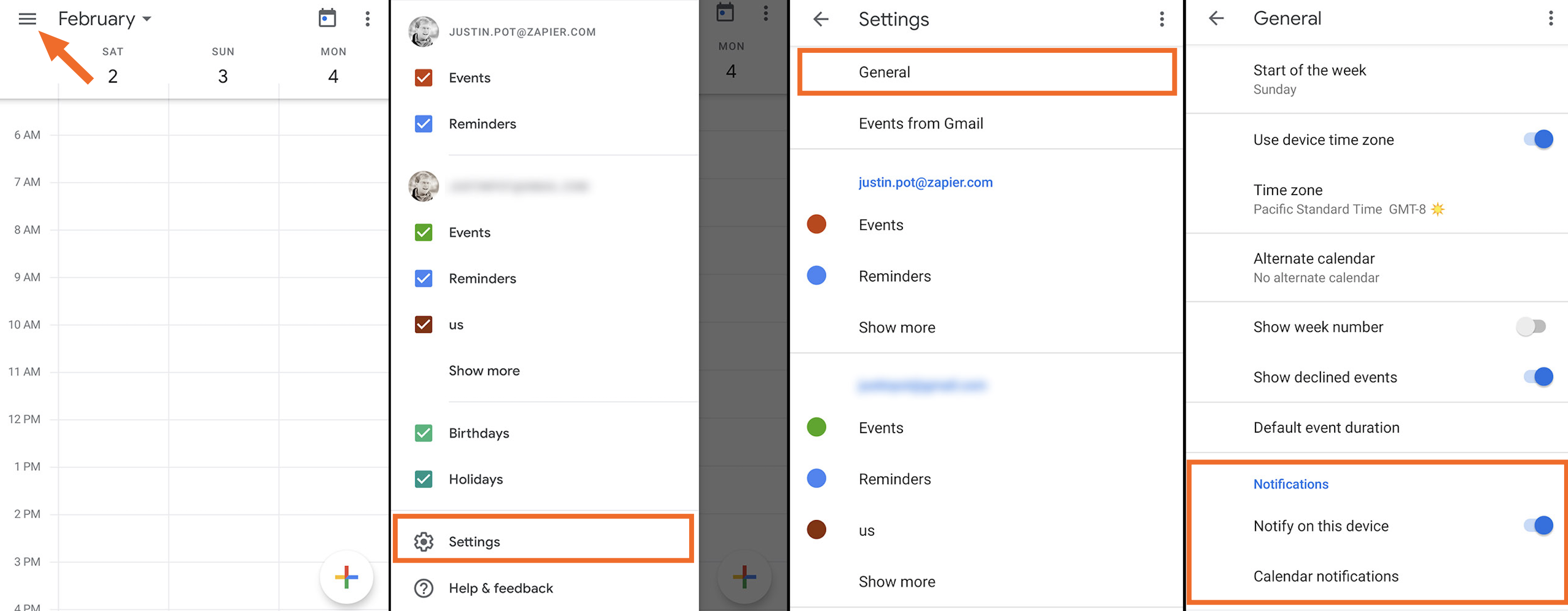Google Calendar Screenshot 4