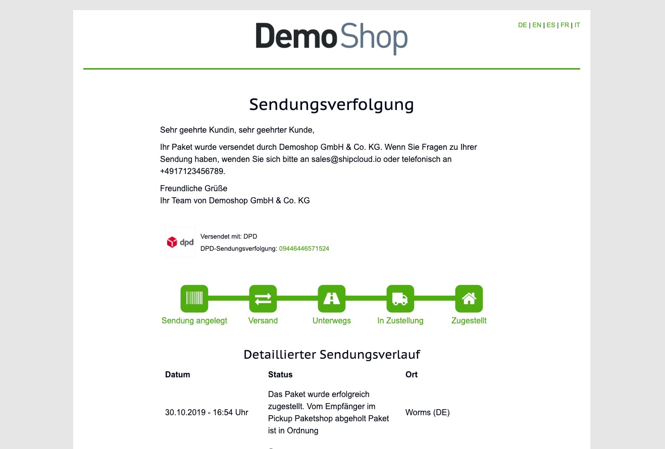 shipcloud Screenshot 5