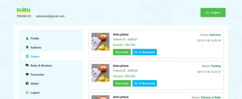 TagMyOrder Screenshot 1