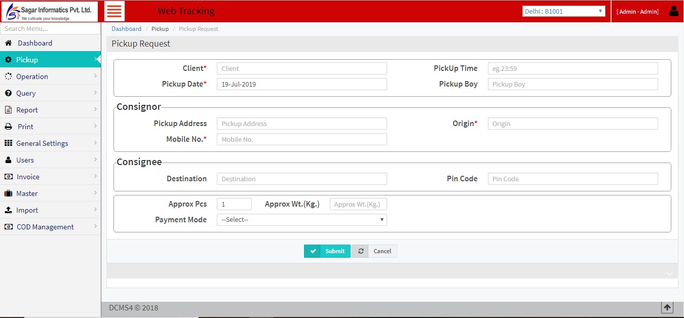 Courier Management Software Screenshot 4