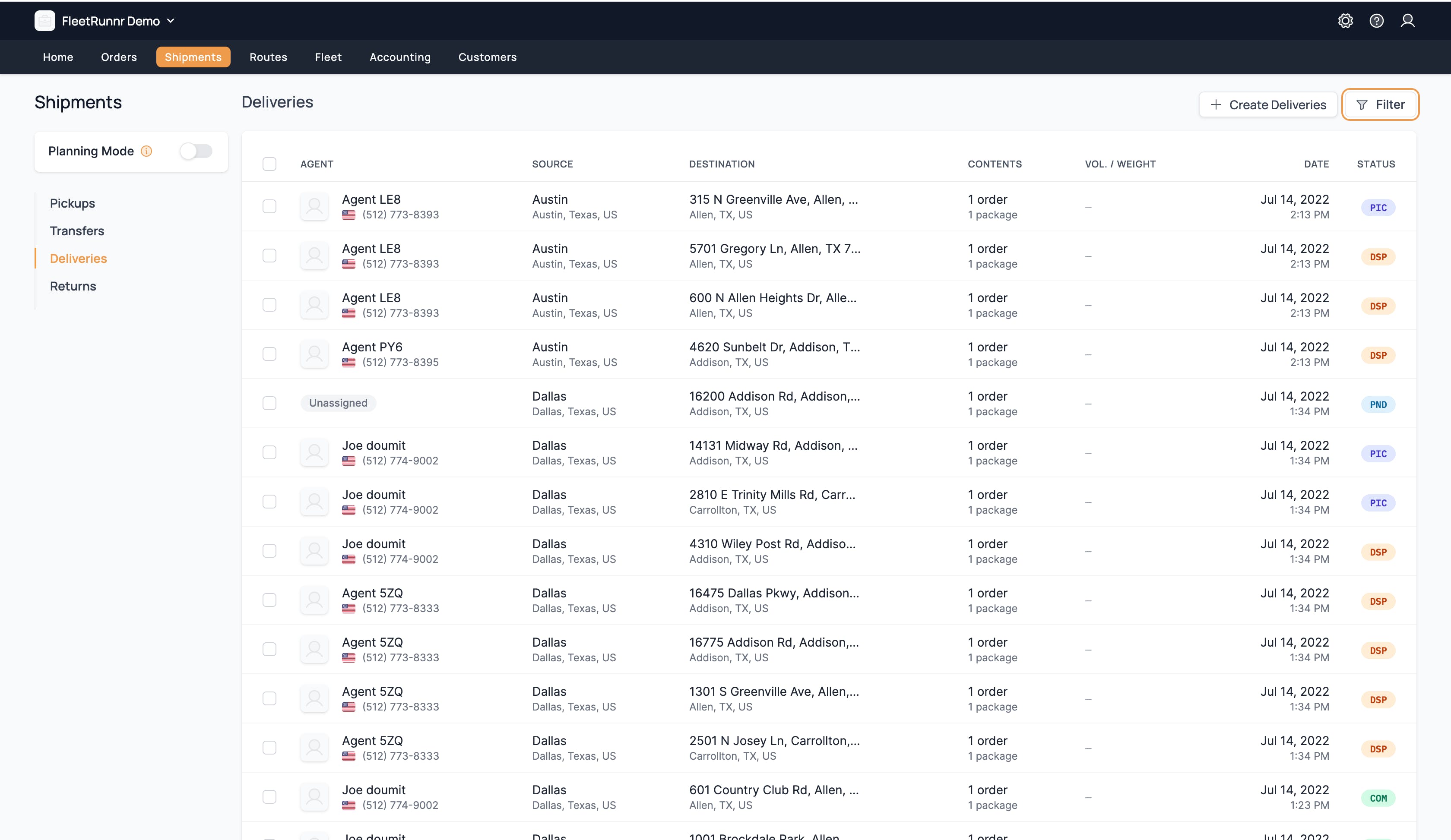 FleetRunnr Screenshot 2