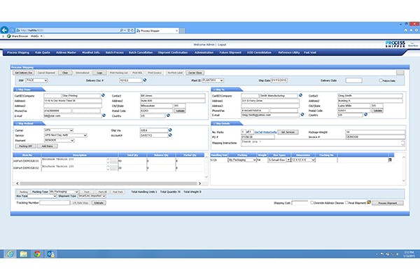 Process Shipper Screenshot 2