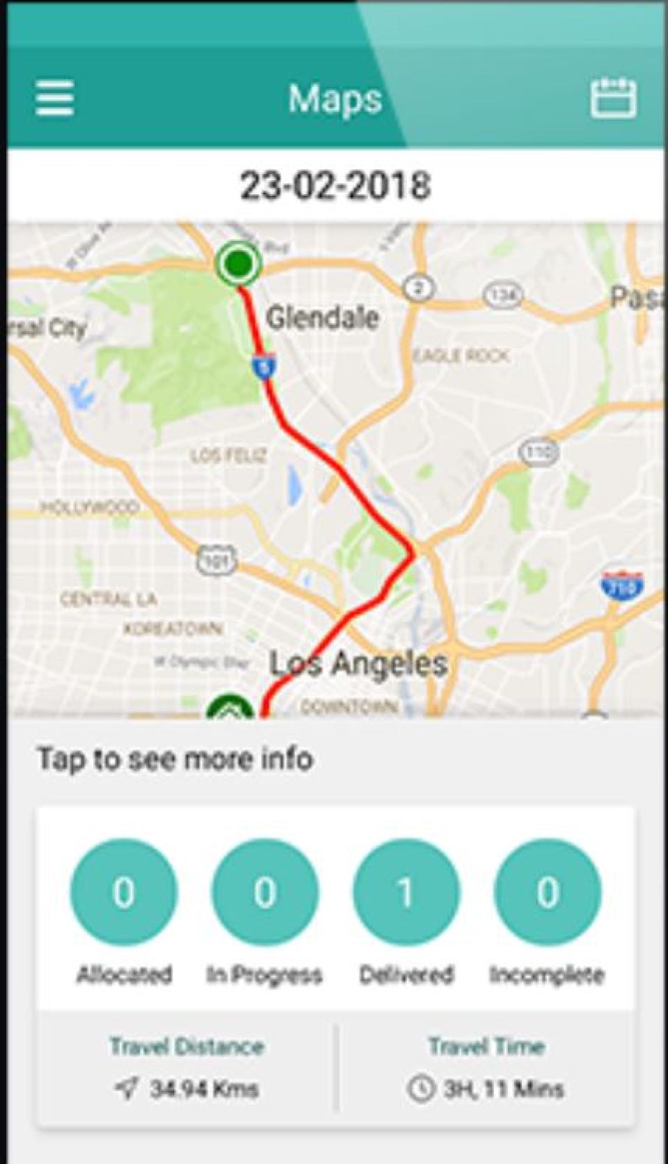 Delivery Tracking App Screenshot 3