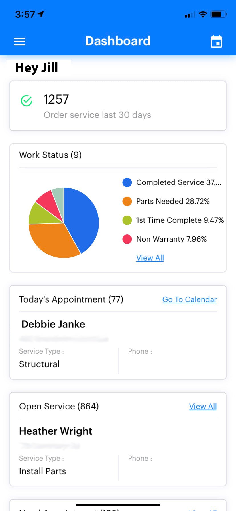 Service Hub CRM Screenshot 1
