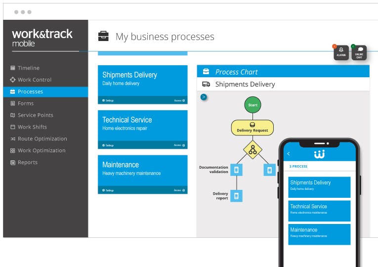 Work&Track Mobile Screenshot 2