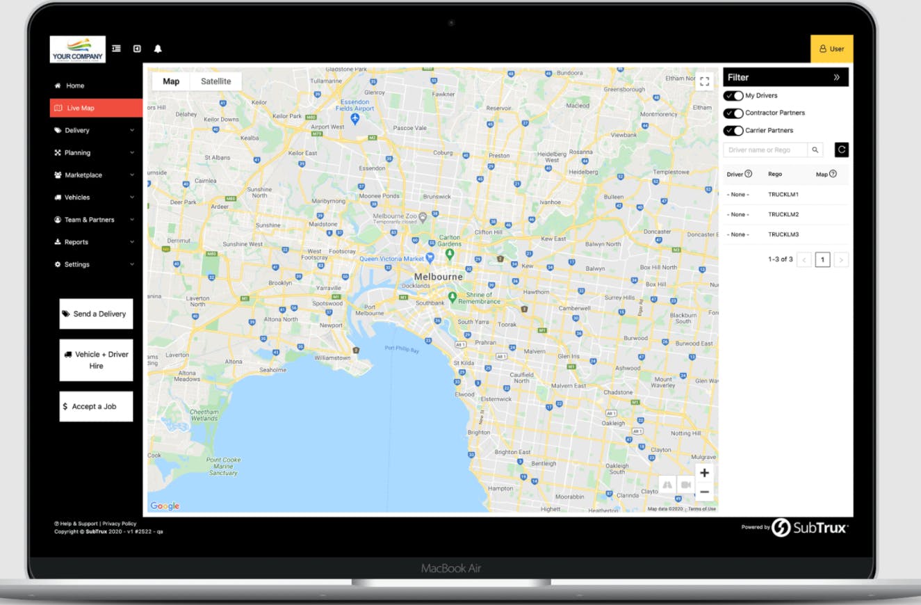 Subtrux DMS Screenshot 1