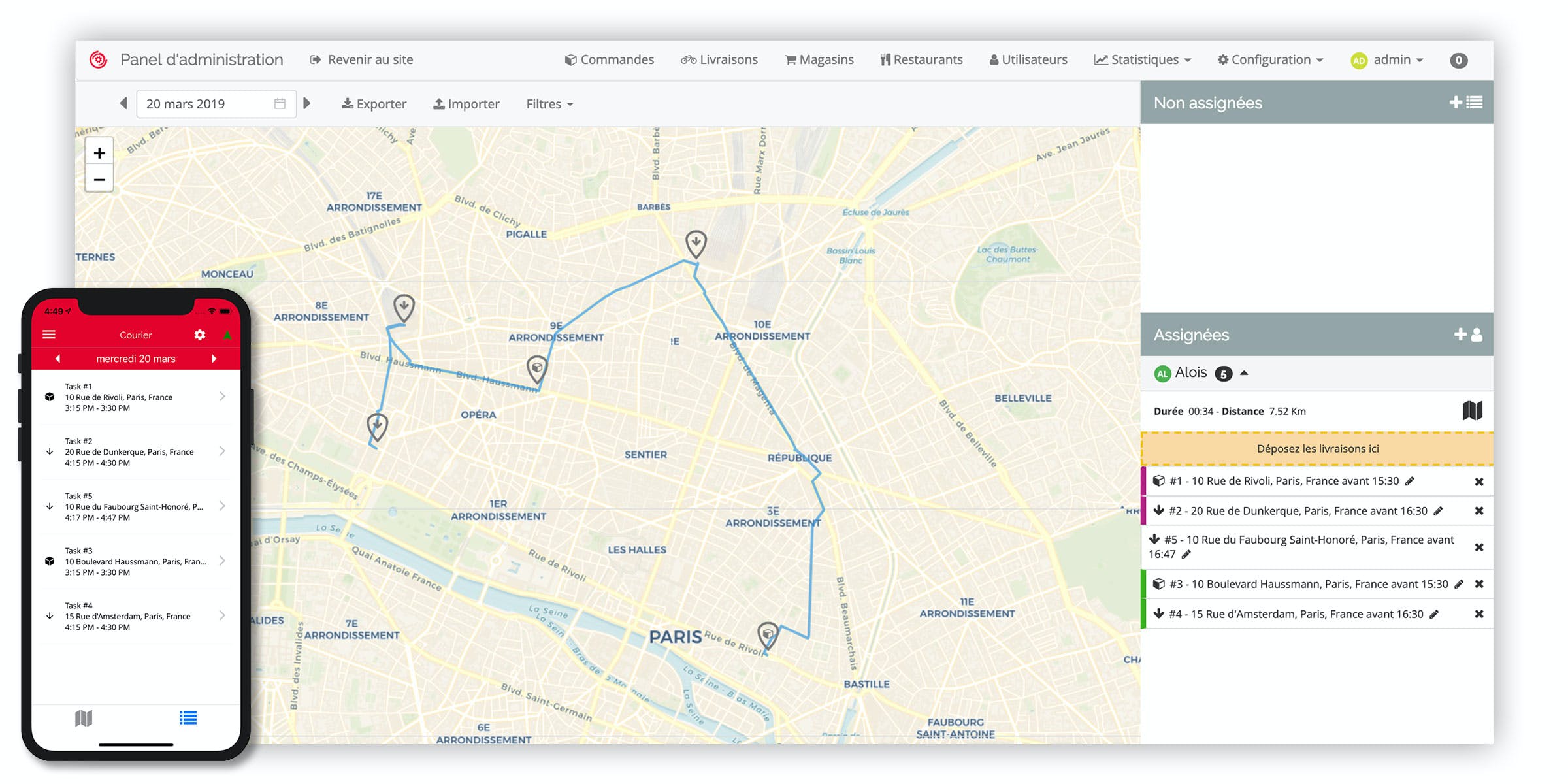 CoopCycle Screenshot 1