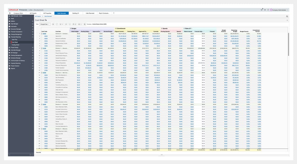 Primavera Unifier Screenshot 4