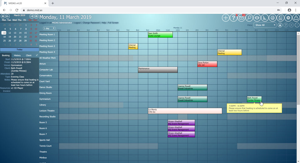 MIDAS Screenshot 1