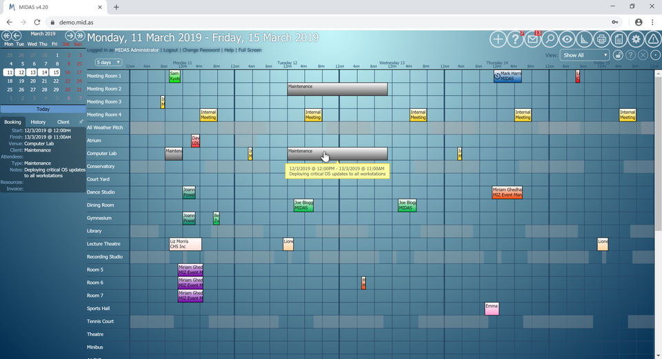 MIDAS Screenshot 2