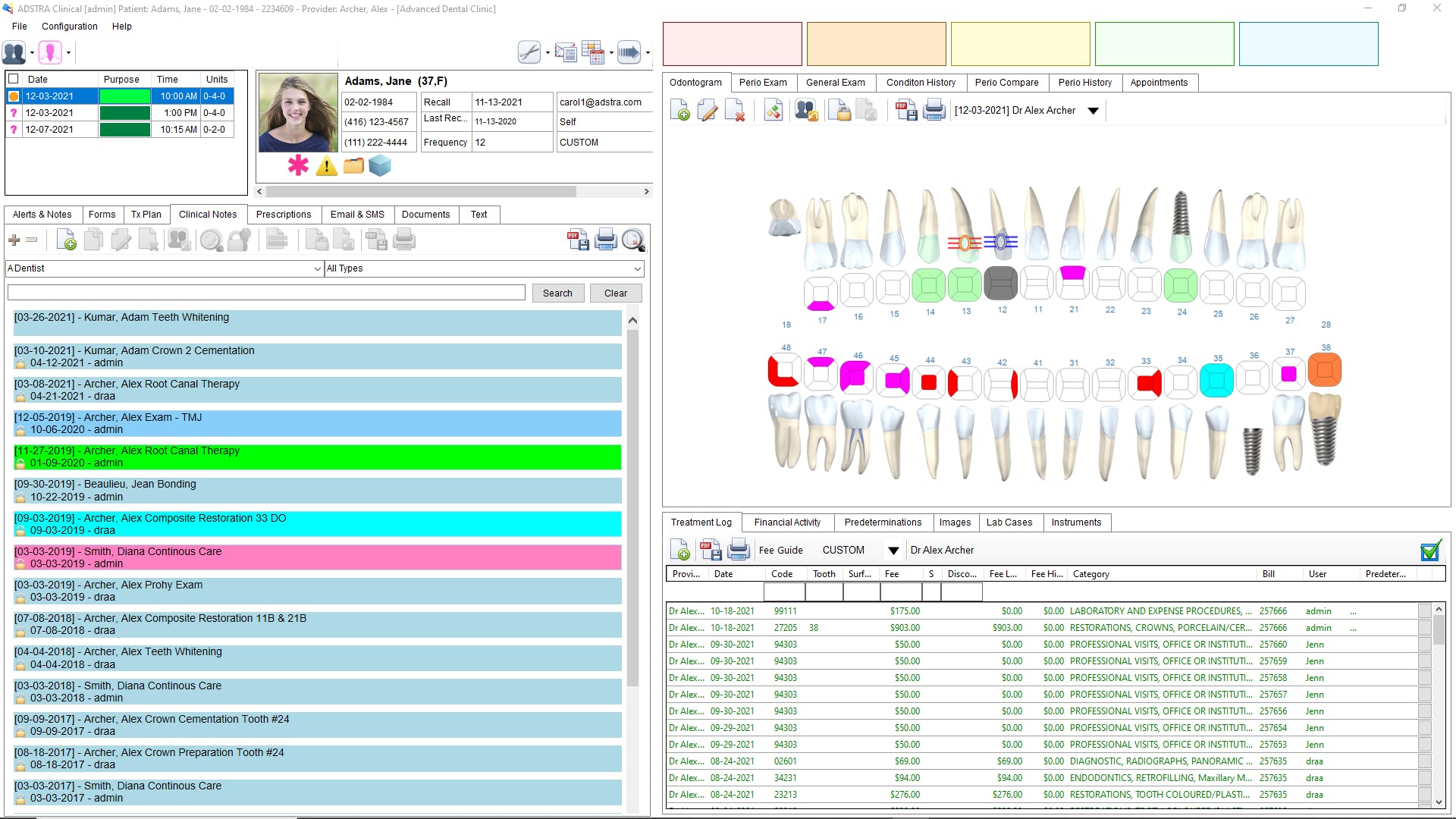 ADSTRA Dental Software Screenshot 4