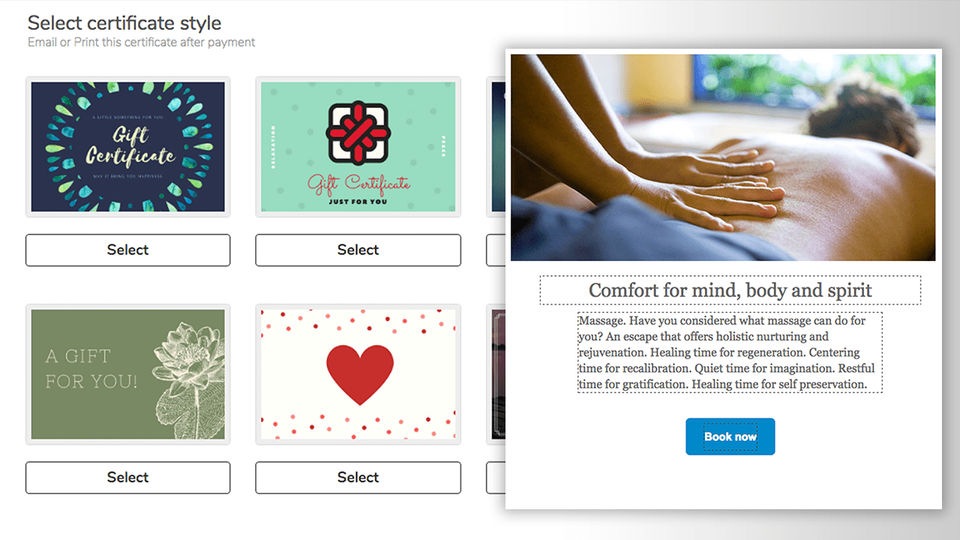 MassageBook Screenshot 3