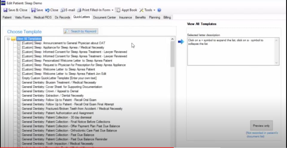 DentalWriter Screenshot 2