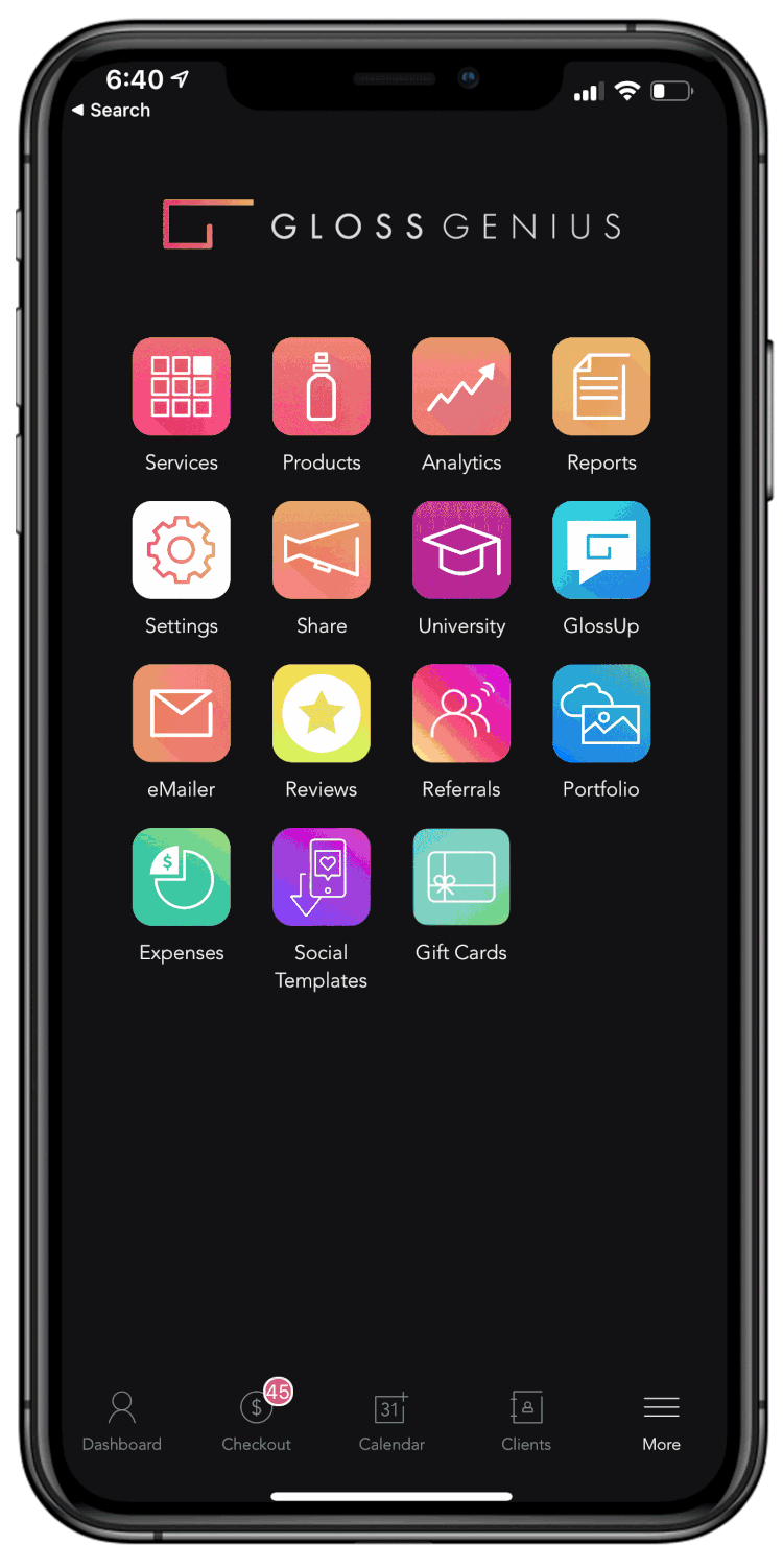 GlossGenius Screenshot 1
