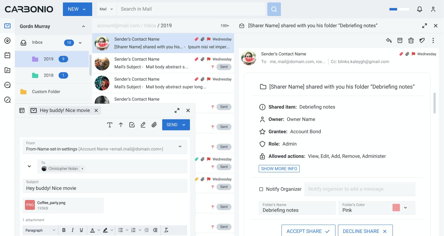 Zextras Carbonio Screenshot 2