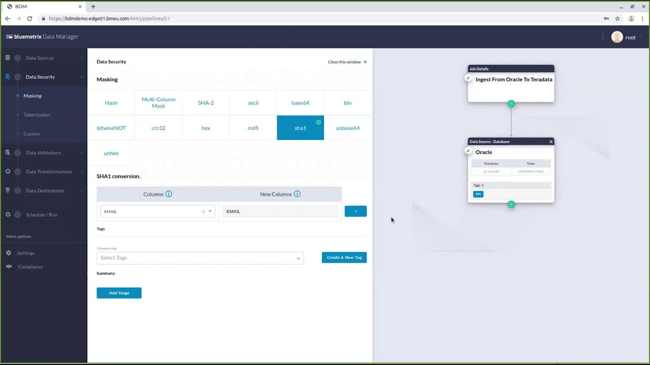 Bluemetrix Data Manager Control Screenshot 3