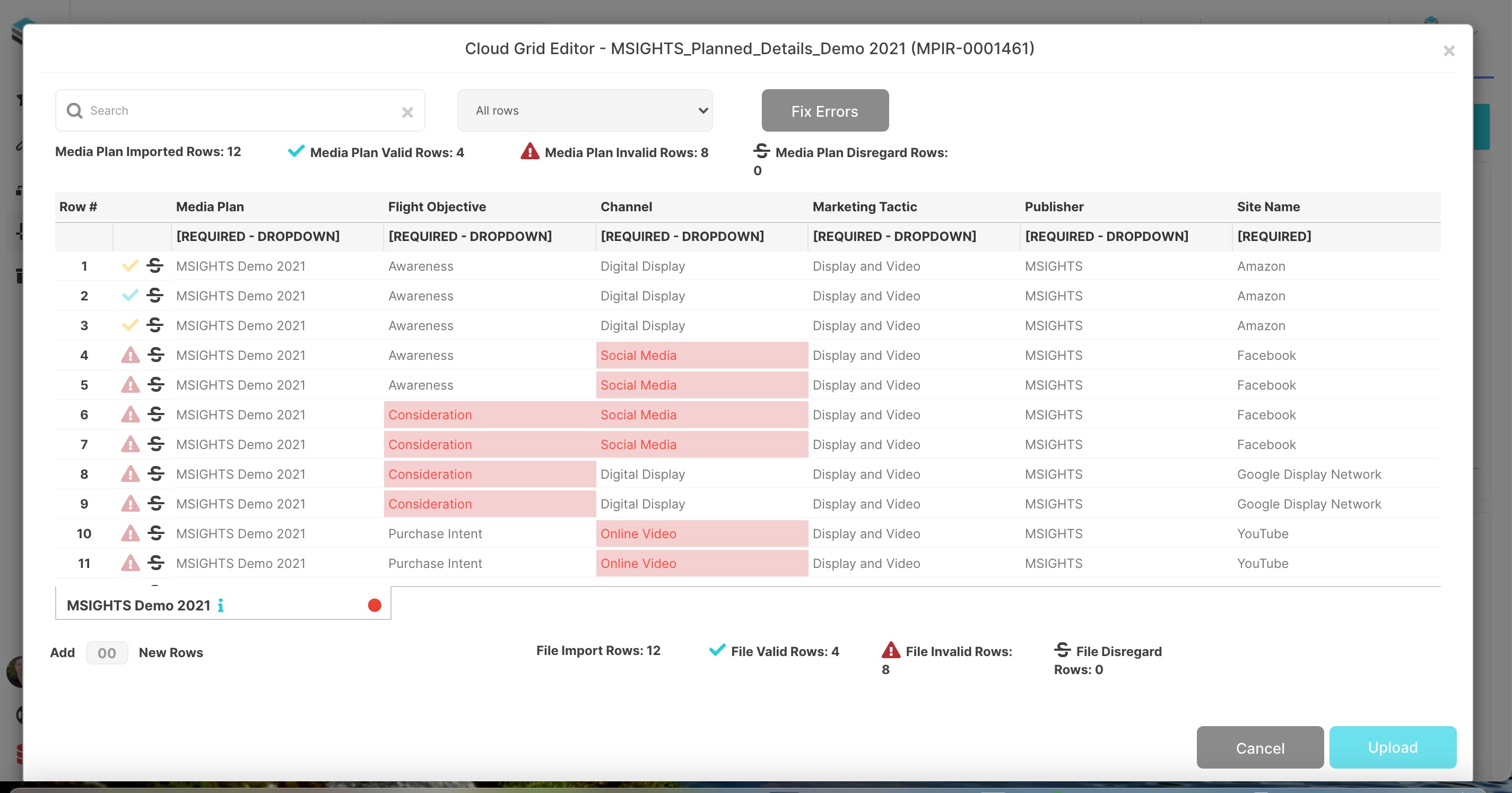 MSIGHTS Platform Screenshot 3