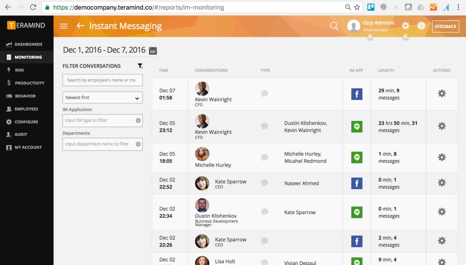 Teramind Screenshot 2