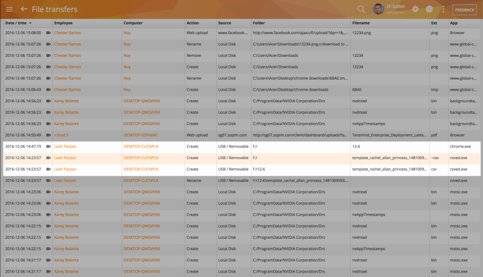 Teramind Screenshot 5