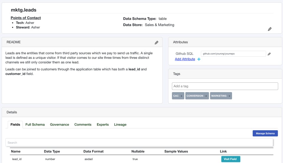 Tree Schema Screenshot 1