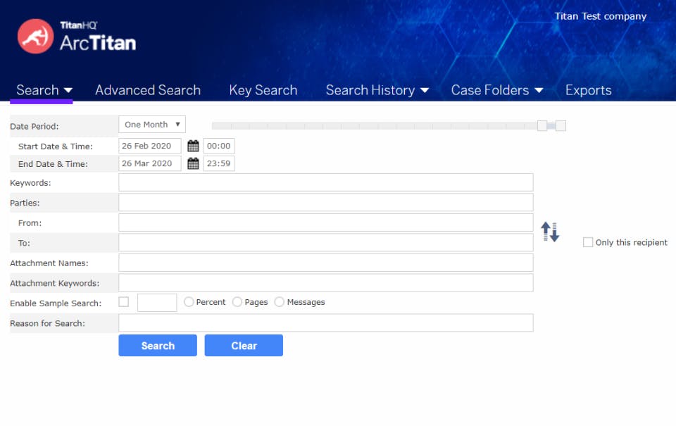 ArcTitan Email Archiving Screenshot 2