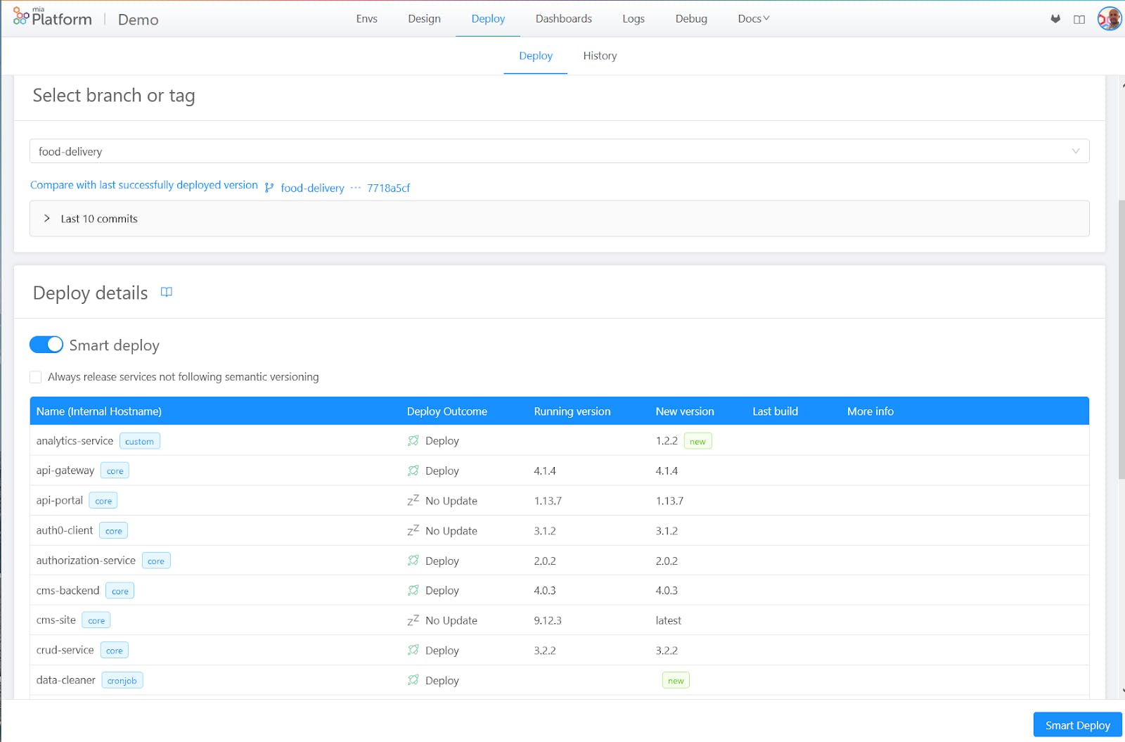 Mia-Platform Screenshot 4