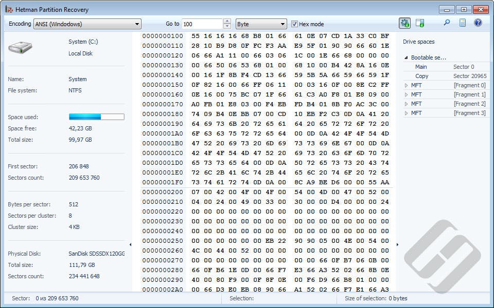 Hetman Partition Recovery Screenshot 2