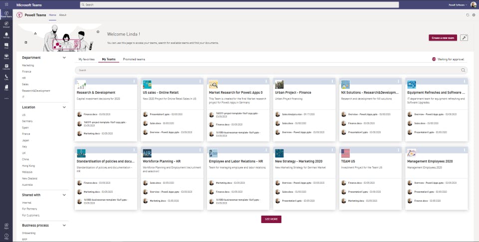 Powell Teams Screenshot 1